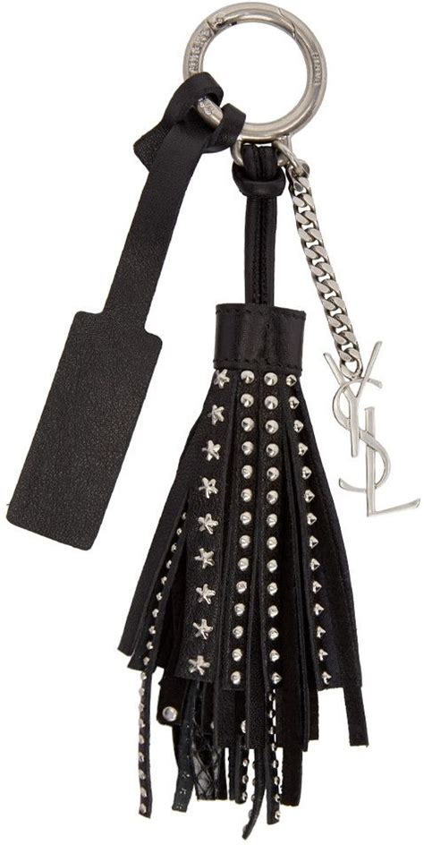 ysl tassel keychain|Tassel keychain in leather .